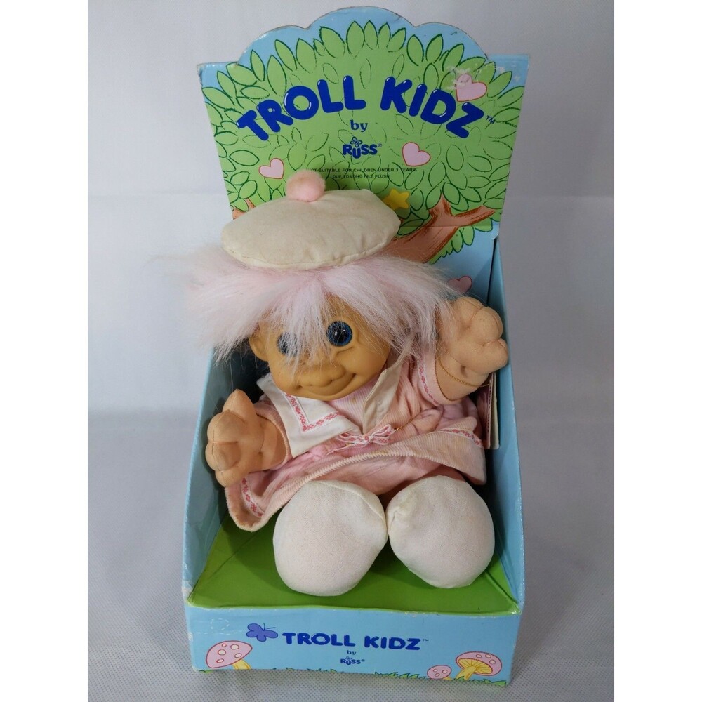 Troll Kidz By Russ Pink Hair Doll New In Box # 42318